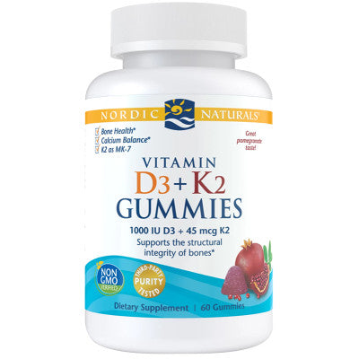Nordic Naturals Vitamin D3/K2 Gummies 60's