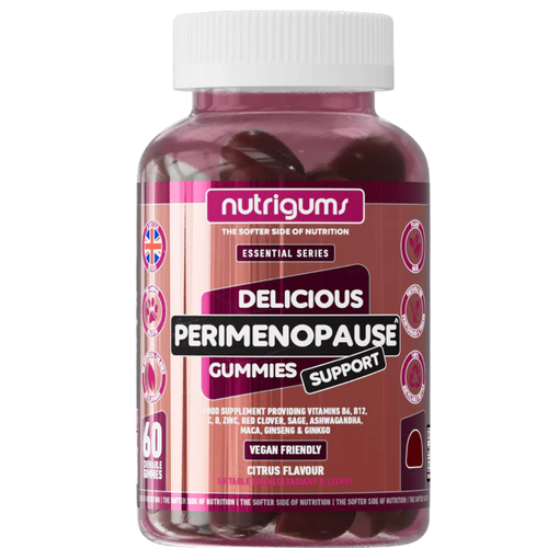 Nutrigums Perimenopause Gummies Support bottle on a white background