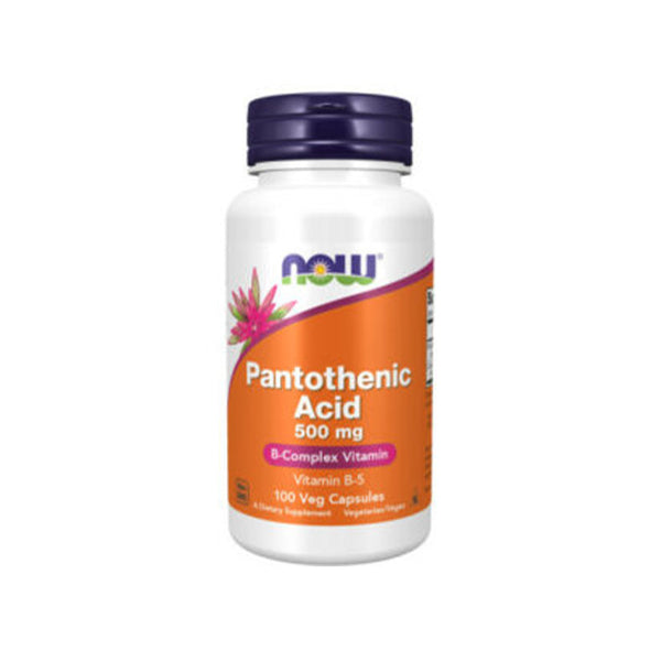 NOW Foods Pantothenic Acid 500mg - 100 Veg Capsules